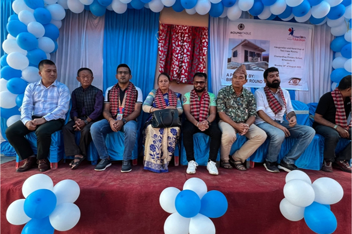 द राउण्ड टेबल नेपालको विद्यालयलाई सहयोग