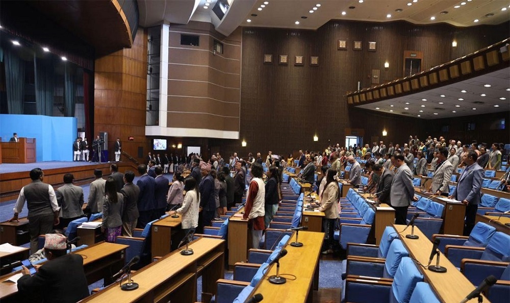 प्रतिनिधिसभामा कांग्रेसको अवरोध, बैठक १५ मिनेटका लागि स्थगित