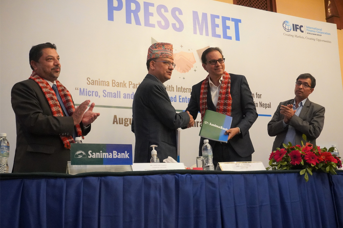 सानिमा बैंकले आईएफसीबाट ल्यायो दुई करोड डलर ऋण