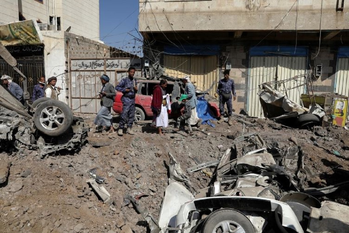 यमनमाथि साउदीको हवाई आक्रमण