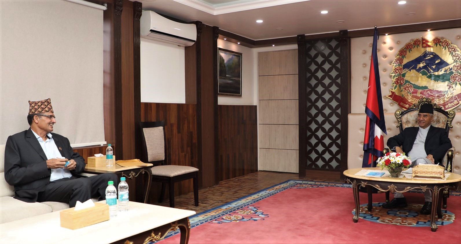 सभामुख सापकोटा र प्रधानमन्त्री देउवाबीच भेटवार्ता, नागरिकता विधेयकबारे छलफल
