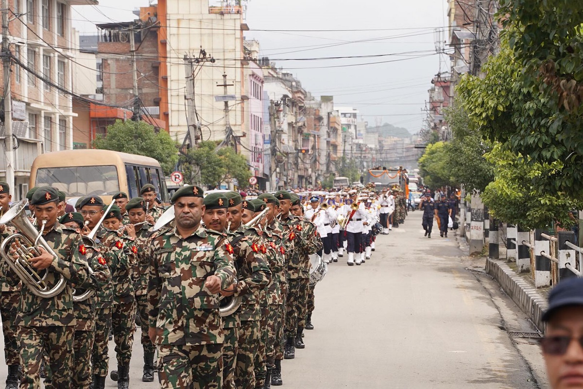 नेम्वाङको अन्त्येष्टिअघि शवयात्रा, यस्तो छ रुट