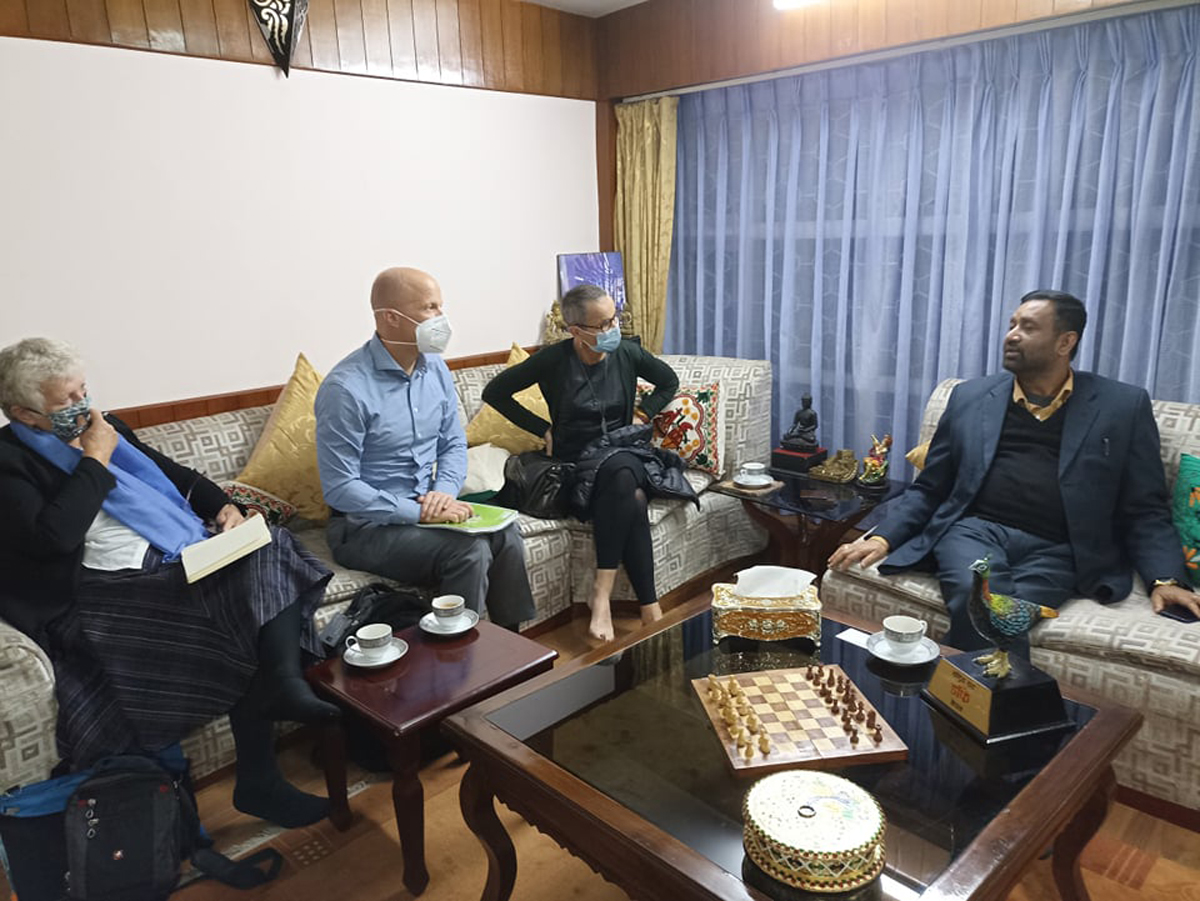 उच्चस्तरीय स्विस प्रतिनिधिमण्डल र कांग्रेस उपसभापति निधिबीच भेटवार्ता
