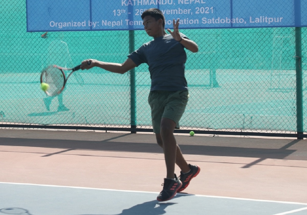 यु-१४ टेनिसमा निश्चल, आयुष्मान र दर्शिल विजयी