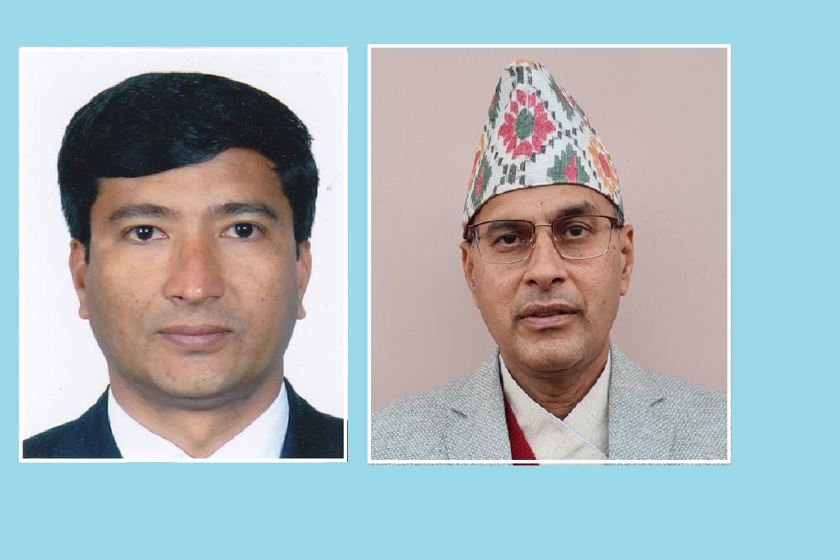 सहसचिव दीर्घराज मैनाली र जीतेन्द्र बस्‍नेत अर्थ मन्त्रालय तानिए