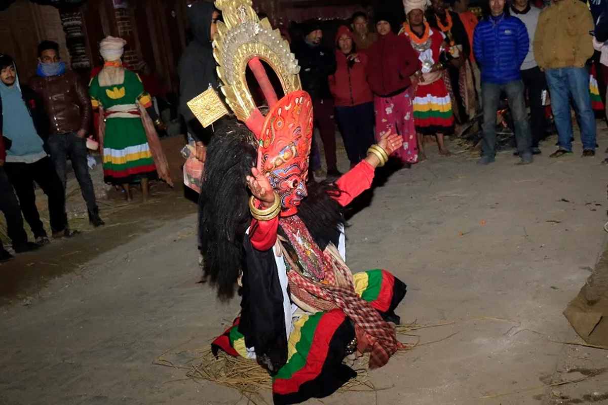 भक्तपुरमा नवदुर्गा नाच सम्पन्न